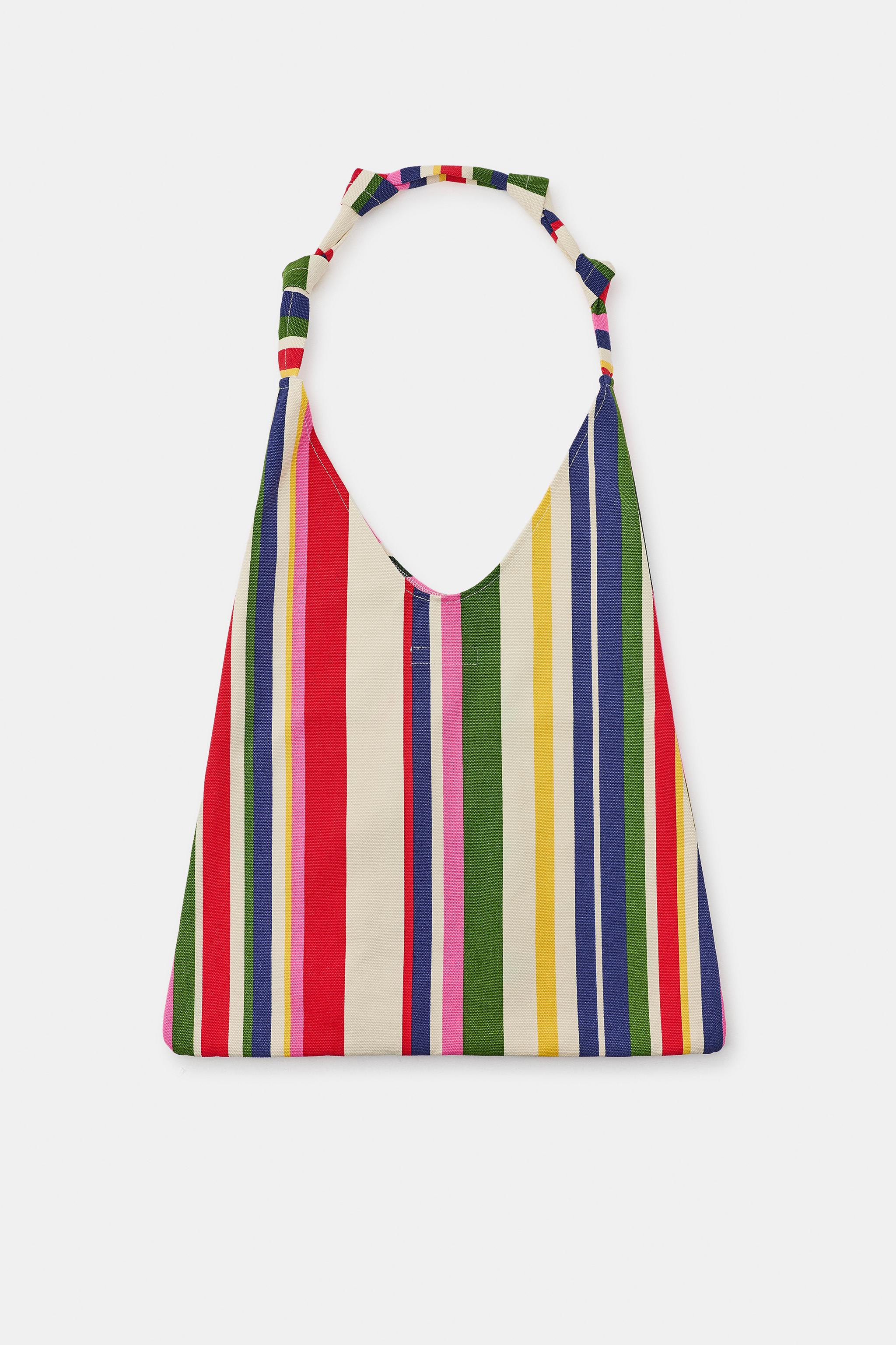 SAC EN TOILE À RAYURES